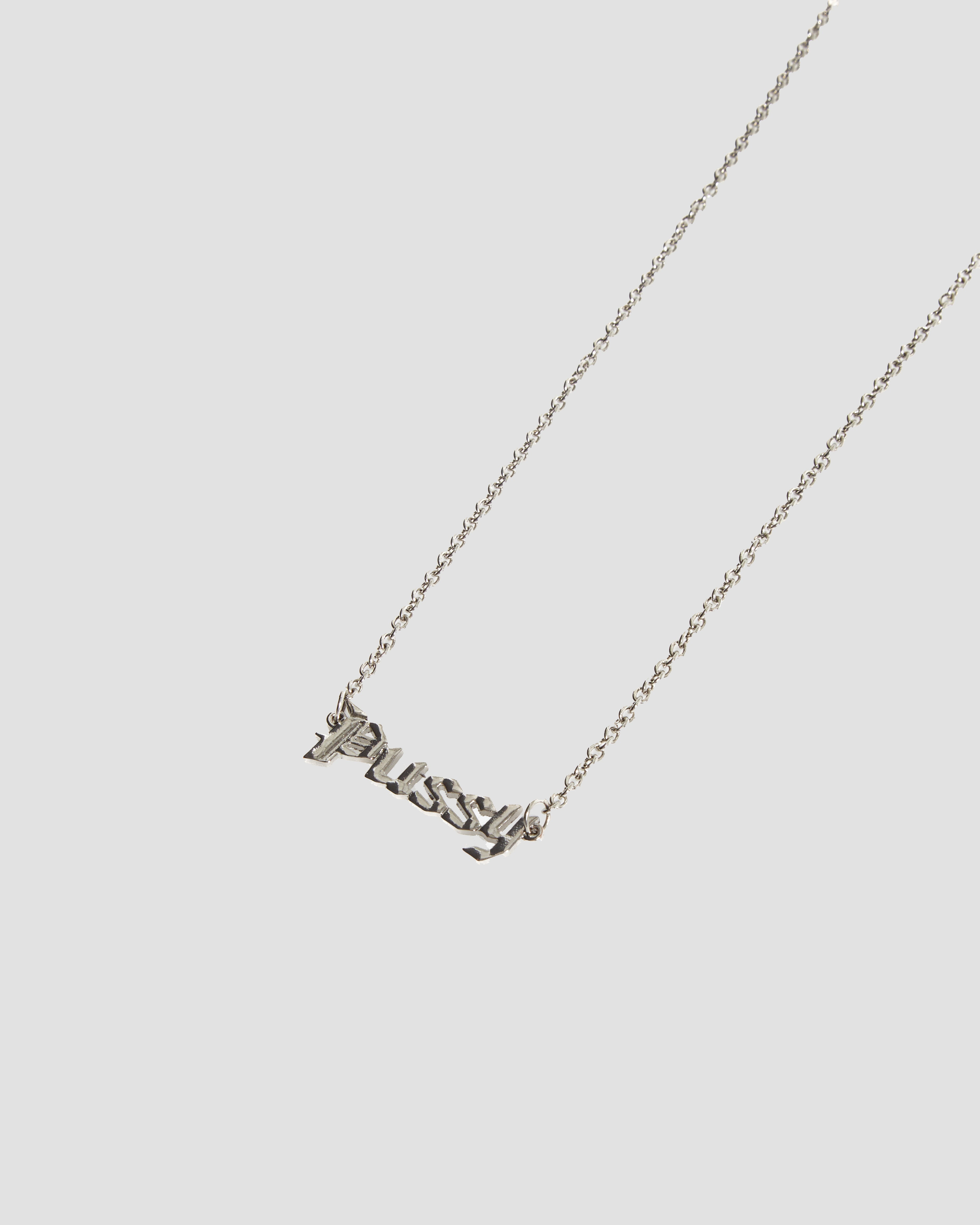 Kitty Double Belly Chain with Slogan Detail in Silver